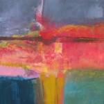 Dawn-Tuscany.-Mixed-Media-On-Canvass.-100x100cm