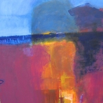 Dusk-Tuscany.-Mixed-Media-On-Canvass.-100x100cm