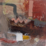 Jazz. - Mixed Media With Collage on Cartridge Paper. 42 x 42cm