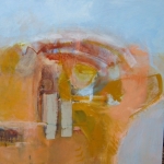 Where Land Meets Sea. - Mixed Media On Canvas. 100 x 100cm