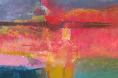 Dawn-Tuscany.-Mixed-Media-On-Canvass.-100x100cm